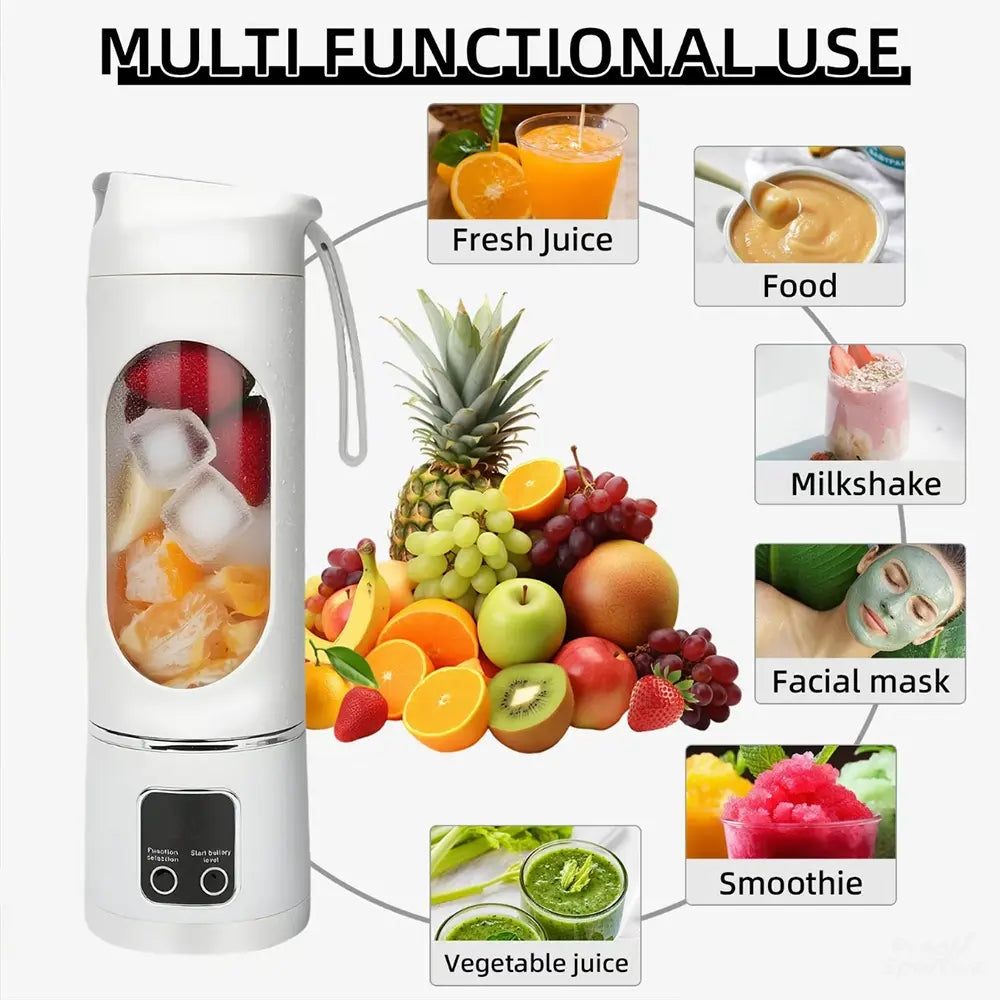 Portable Digital Multimode Juicer Blender – with Smart LED Display and Leak-Proof Design, Ideal for Smoothies, Juices, Shakes & Healthy Lifestyle