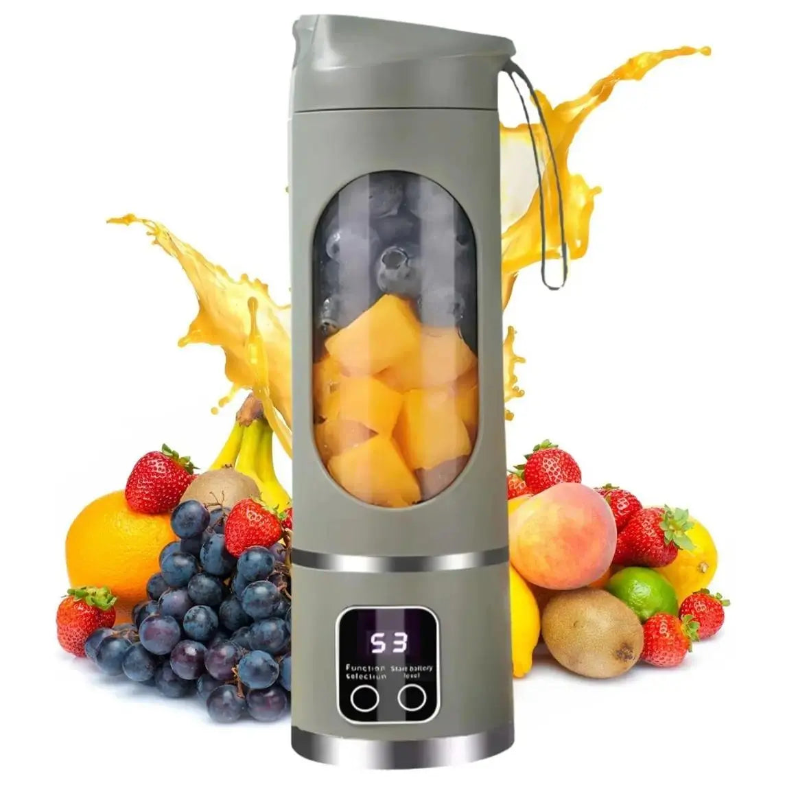 Portable Digital Multimode Juicer Blender – with Smart LED Display and Leak-Proof Design, Ideal for Smoothies, Juices, Shakes & Healthy Lifestyle
