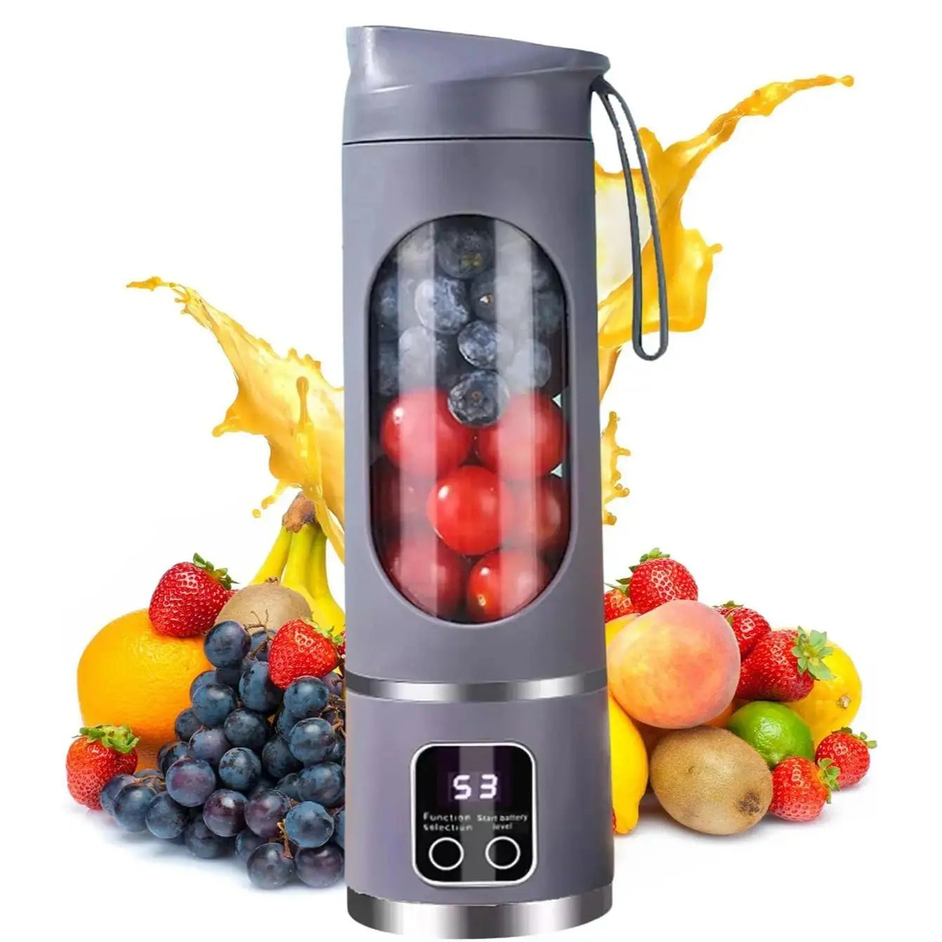 Portable Digital Multimode Juicer Blender – with Smart LED Display and Leak-Proof Design, Ideal for Smoothies, Juices, Shakes & Healthy Lifestyle