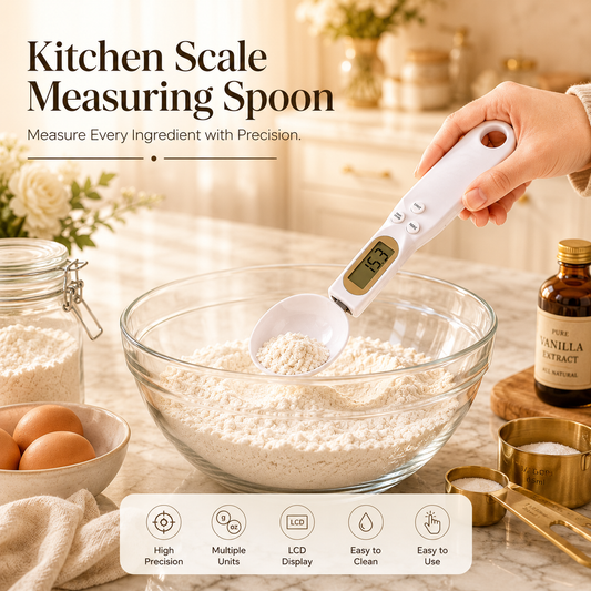 Digital Measuring Spoon Scale 500g – Compact Kitchen Food Scale | Improved Kitchen